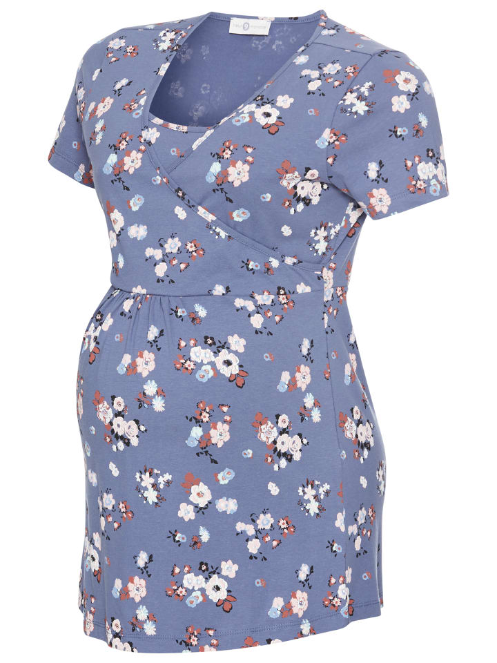 Рубашка для беременных с синим цветочным принтом neun 9 monate
Рубашка для беременных с синим цветочным принтом neun 9 monate