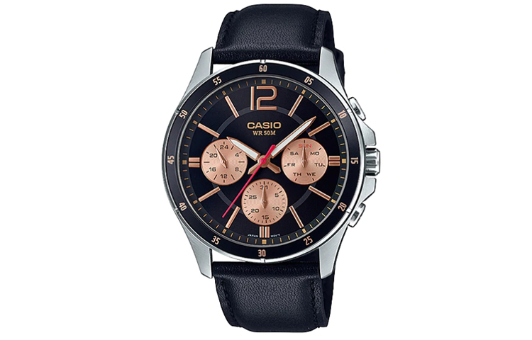 Мужские часы Standard Series черные MTP-1374L-1A2 CASIO 
Мужские часы Standard Series черные MTP-1374L-1A2 CASIO