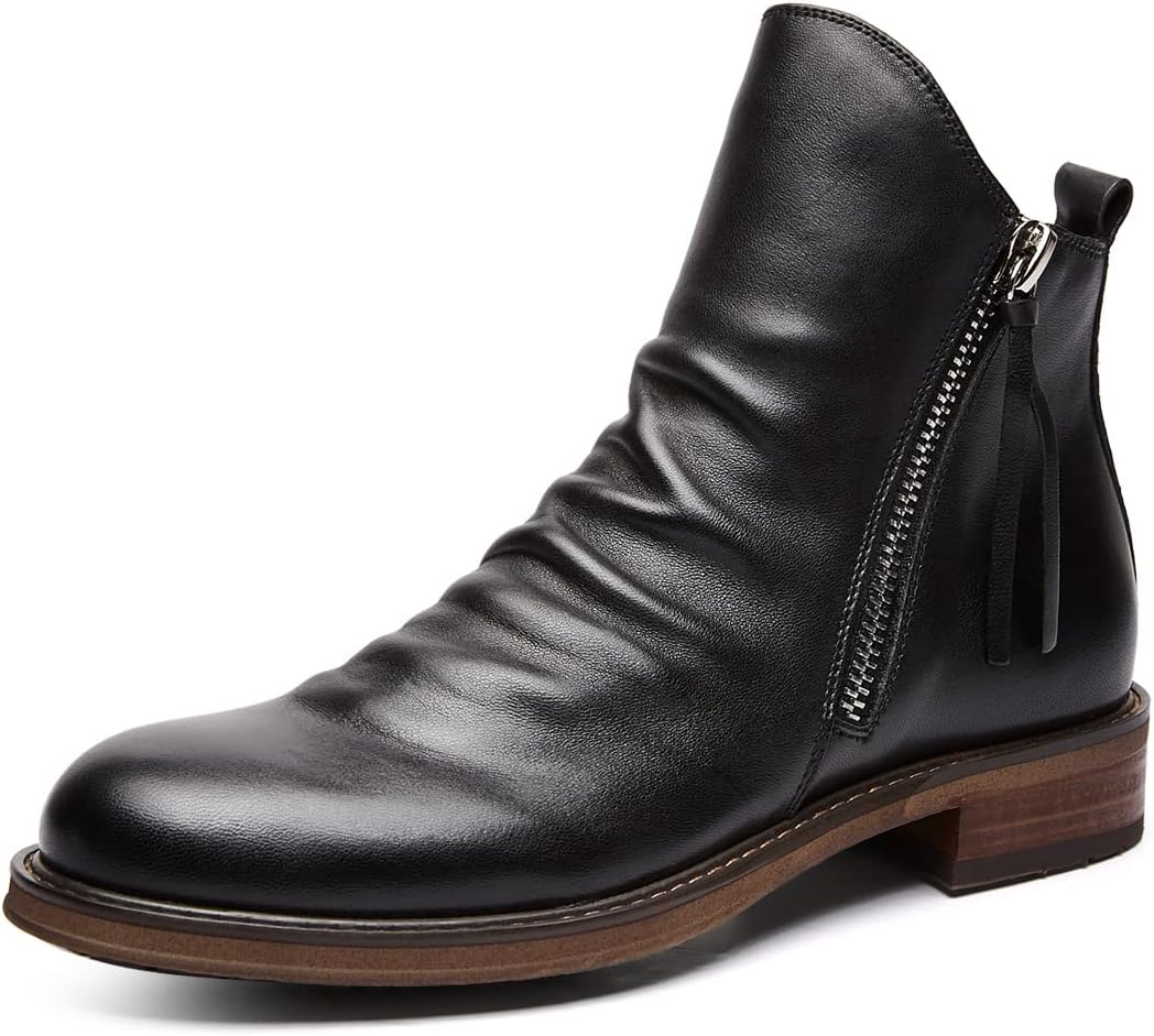 Ботинки UOQAPRE для мужчин, кожаные ботинки на танкетке с боковой молнией, мужские мотоциклетные ботинки с регулируемой шириной, черный
Ботинки UOQAPRE для мужчин, кожаные ботинки на танкетке с боковой молнией, мужские мотоциклетные ботинки с регулируемой шириной, черный