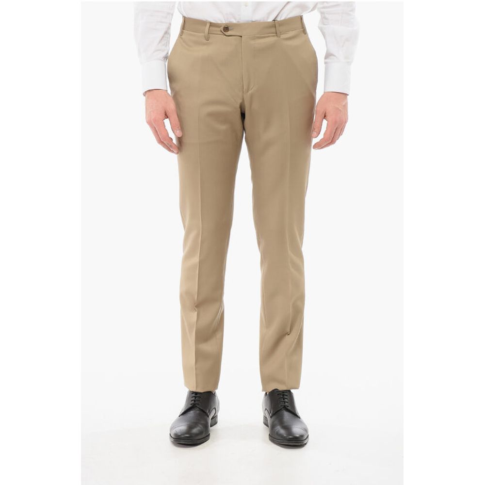 Брюки из натуральной шерсти с прорезными карманами Corneliani, бежевый
Брюки из натуральной шерсти с прорезными карманами Corneliani, бежевый