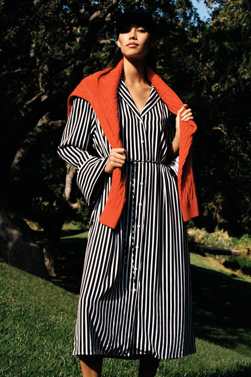 Платье-Рубашка миди с полосатым узором Tommy Hilfiger, синий
Платье-Рубашка миди с полосатым узором Tommy Hilfiger, синий