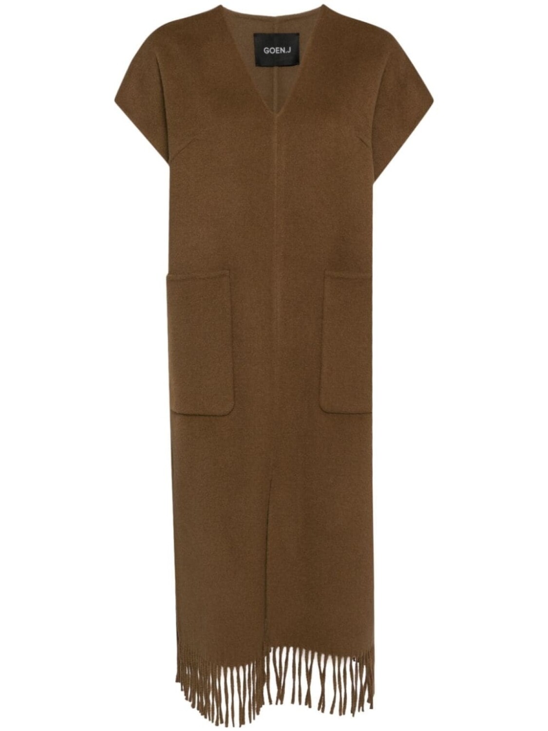 Goen.J платье с двухсторонним бахромой, коричневый
Goen.J платье с двухсторонним бахромой, коричневый