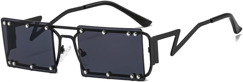 Солнцезащитные очки прямоугольной формы для женщин и мужчин, с декоративными заклепками, металлическая оправа, поликарбонатные линзы, защита от УФ-излучения UV400 HDUBFY, C2
Солнцезащитные очки прямоугольной формы для женщин и мужчин, с декоративными заклепками, металлическая оправа, поликарбонатные линзы, защита от УФ-излучения UV400 HDUBFY, C2