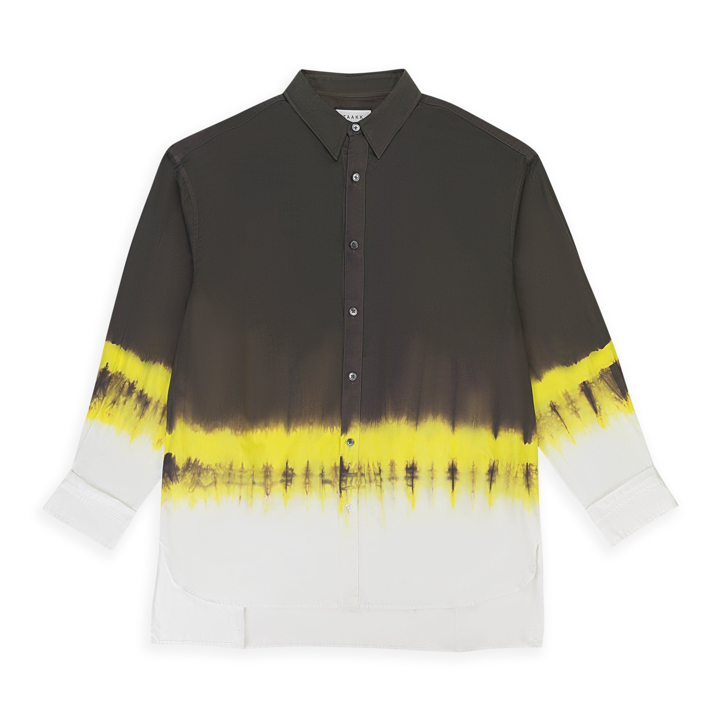 РУБАШКА ЦВЕТА ХАКИ С ЗАСТЕЖКОЙ НА ПУГОВИЦЫ TAAK 
РУБАШКА ЦВЕТА ХАКИ С ЗАСТЕЖКОЙ НА ПУГОВИЦЫ TAAK