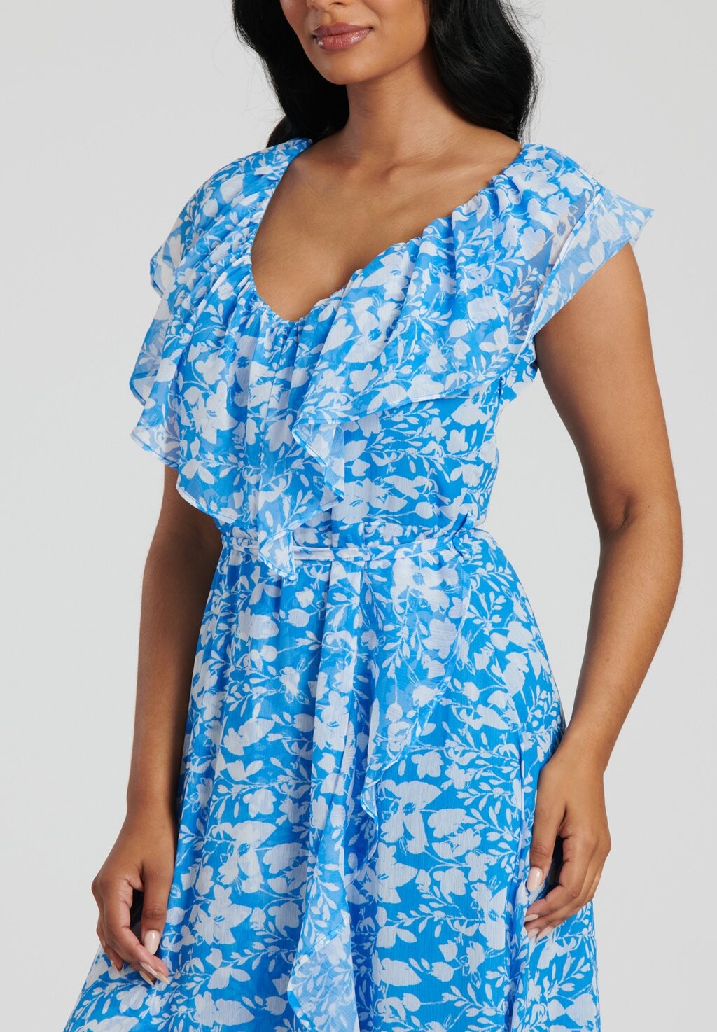 Платье макси Summer Print Frill Neck Wrap Midi South Beach, синее
Платье макси Summer Print Frill Neck Wrap Midi South Beach, синее