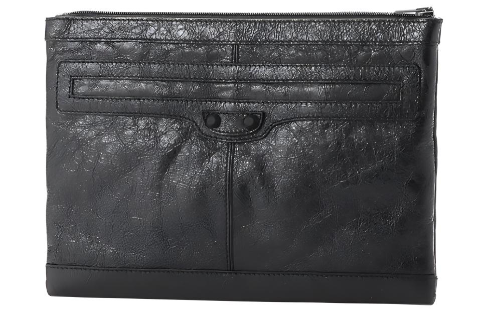 Кожаный клатч унисекс черный Balenciaga 
Кожаный клатч унисекс черный Balenciaga
