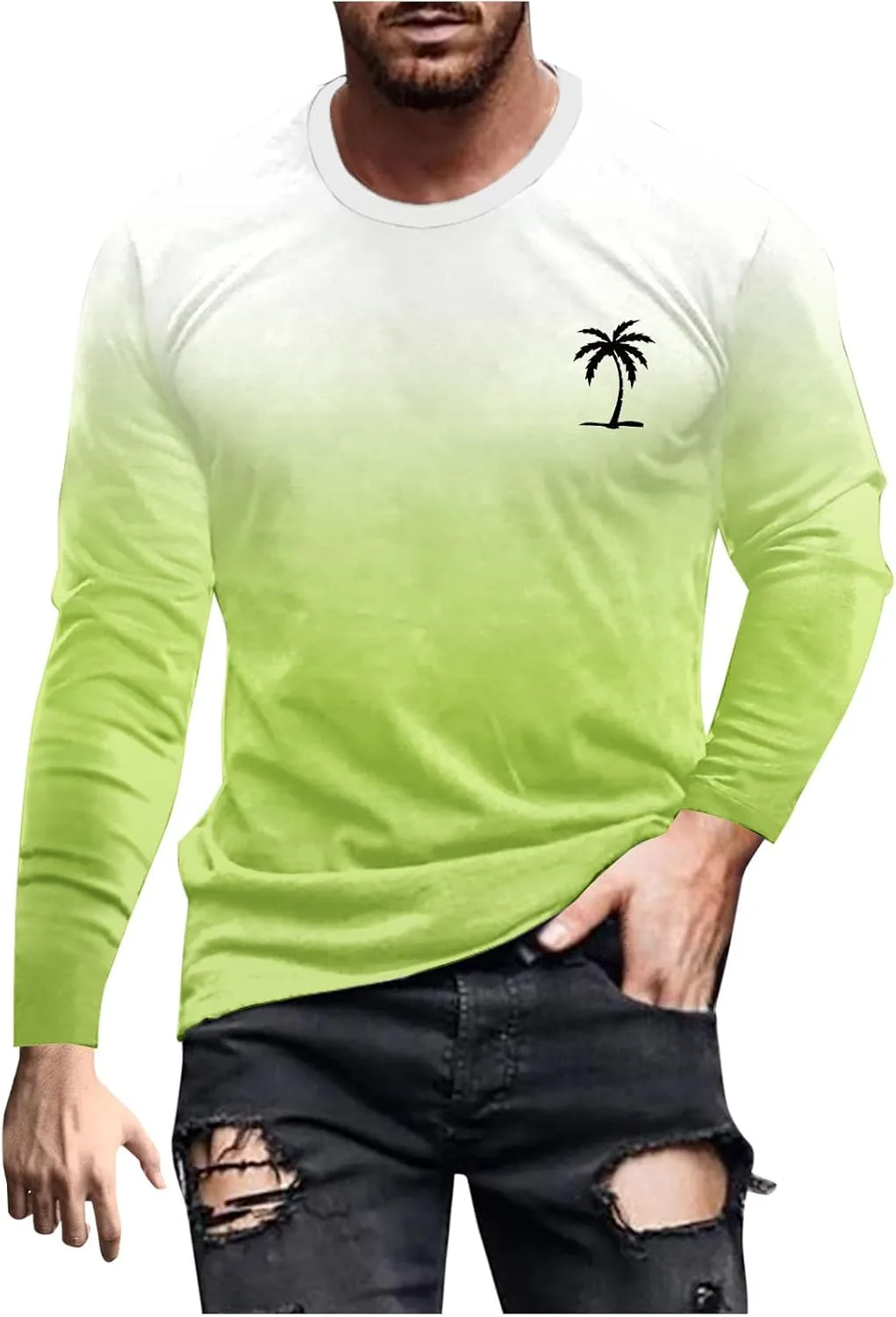 Мужская футболка с длинным рукавом Casual Gradient Color Loose Pullover Juebong
Мужская футболка с длинным рукавом Casual Gradient Color Loose Pullover Juebong