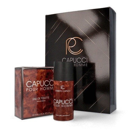 Парфюмерный набор для мужчин CAPUCCI pour Homme Gift Set Eau de Toilette 100ml + Deodorant 120ml
Парфюмерный набор для мужчин CAPUCCI pour Homme Gift Set Eau de Toilette 100ml + Deodorant 120ml