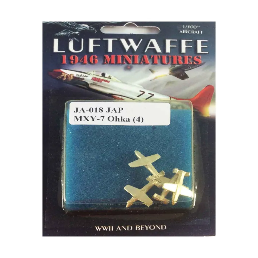 Йокосука MXY-7 Ока Бака, Luftwaffe 1946 Miniatures - Japan (1:300)
Йокосука MXY-7 Ока Бака, Luftwaffe 1946 Miniatures - Japan (1:300)