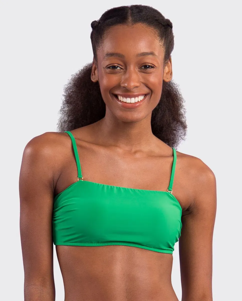 Однотонный лиф бикини бандо с мягкой подкладкой Río de Sol, зеленый
Однотонный лиф бикини бандо с мягкой подкладкой Río de Sol, зеленый