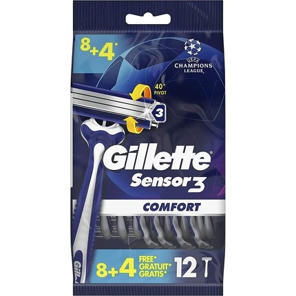 Gillette Одноразовые мужские бритвы Sensor3 Cool 12 бритв
Gillette Одноразовые мужские бритвы Sensor3 Cool 12 бритв