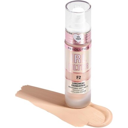 Revolution Beauty London IRL Filter Стойкая тональная основа от среднего до полного покрытия, матовый финиш, стойкость до 16 часов, F2, светлые тона кожи, 23 мл
Revolution Beauty London IRL Filter Стойкая тональная основа от среднего до полного покрытия, матовый финиш, стойкость до 16 часов, F2, светлые тона кожи, 23 мл