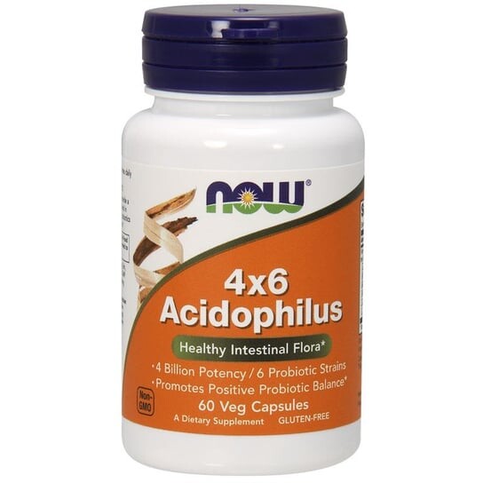 Now Foods, 4X6 Acidophilus 60 растительных капсул
Now Foods, 4X6 Acidophilus 60 растительных капсул