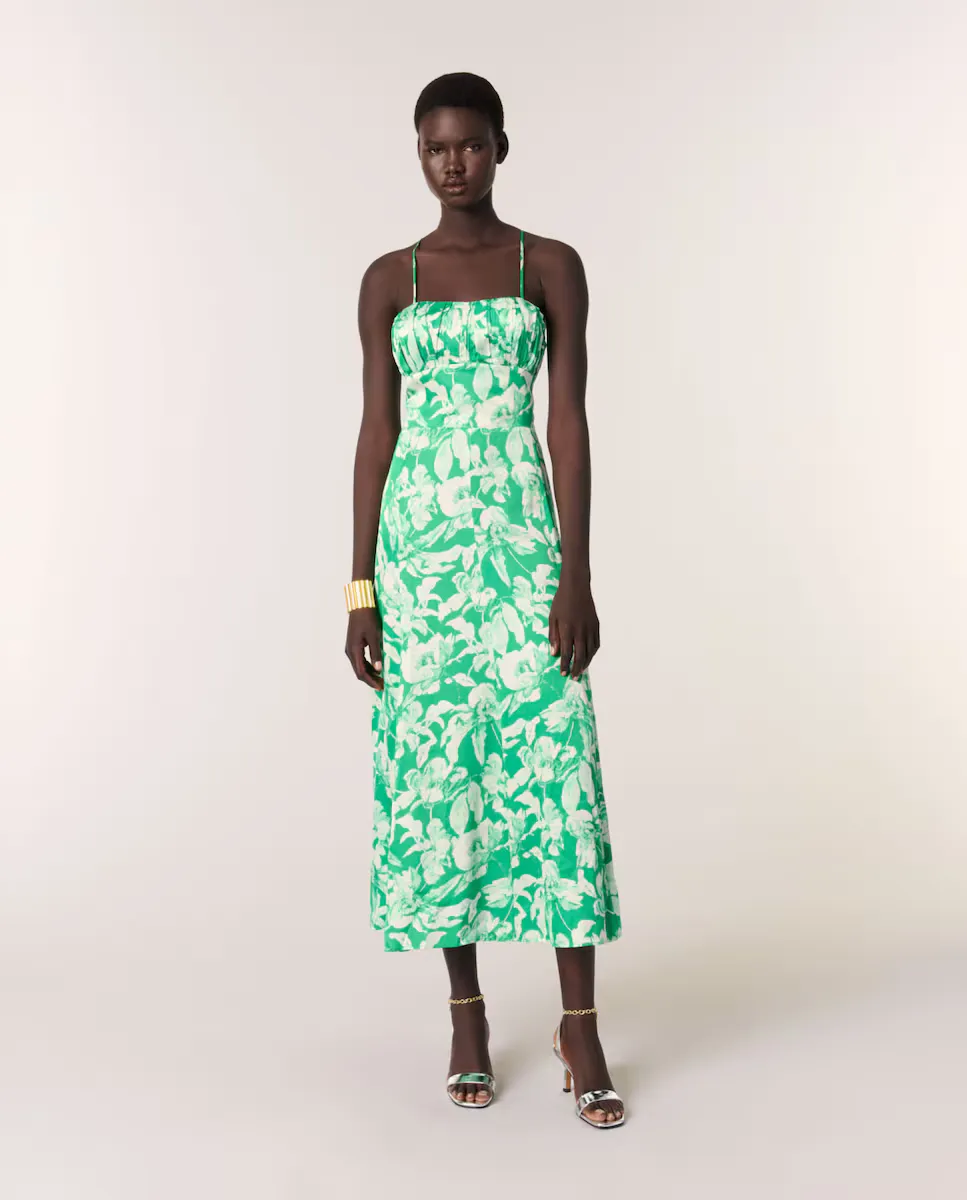 Платье с принтом на бретелях Maje, зеленый
Платье с принтом на бретелях Maje, зеленый