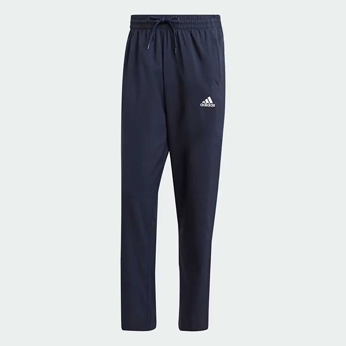 Мужские брюки Adidas AEROREADY Essentials Stanford с открытым подолом и вышивкой, тёмно-синий 
Мужские брюки Adidas AEROREADY Essentials Stanford с открытым подолом и вышивкой, тёмно-синий