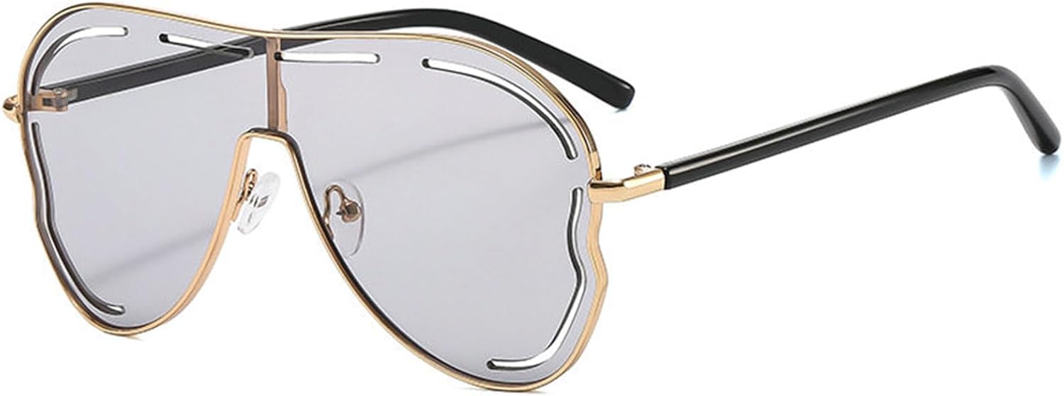 Willochra Роскошные солнцезащитные очки в большой оправе, винтажные, увеличенного размера, в стиле «пилот», для женщин и мужчин, с полым градиентом, зеленые, защитные очки-маски, C1
Willochra Роскошные солнцезащитные очки в большой оправе, винтажные, увеличенного размера, в стиле «пилот», для женщин и мужчин, с полым градиентом, зеленые, защитные очки-маски, C1