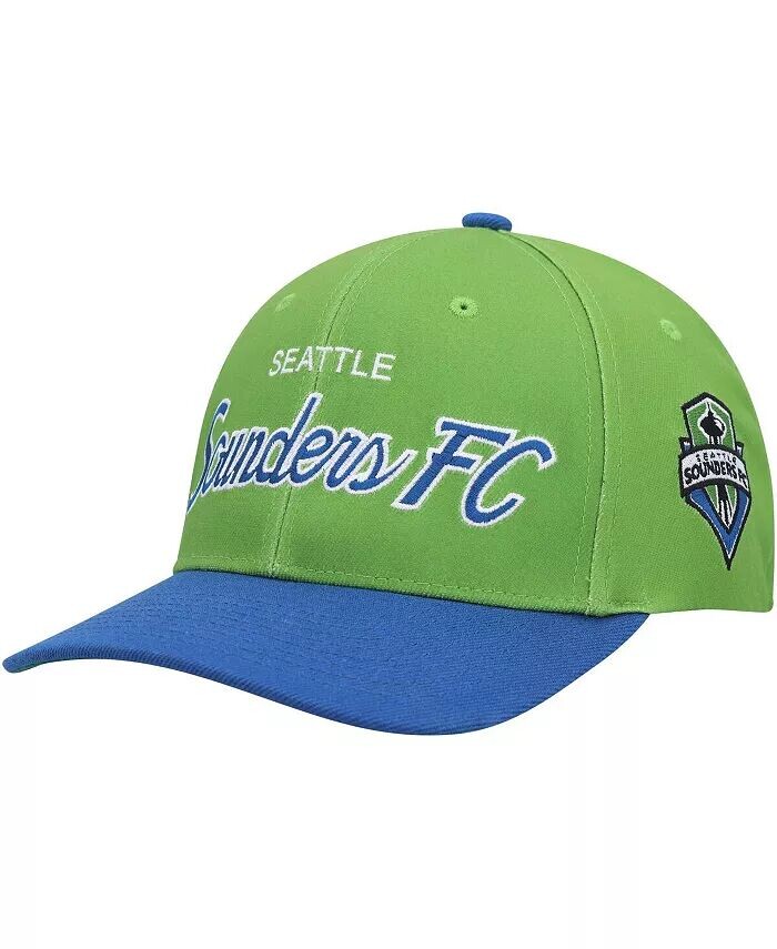 Мужская зеленая эластичная бейсболка с бейсболкой Seattle Sounders FC Team Script 2.0 Mitchell & Ness, зеленый
Мужская зеленая эластичная бейсболка с бейсболкой Seattle Sounders FC Team Script 2.0 Mitchell & Ness, зеленый