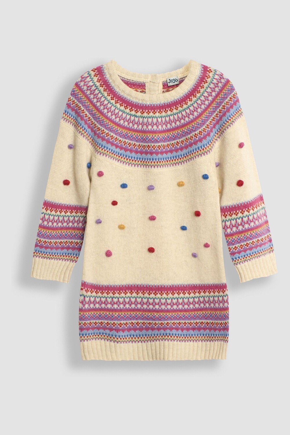 Платье с узором «фэр айл» Jojo Maman Bébé, бежевый
Платье с узором «фэр айл» Jojo Maman Bébé, бежевый