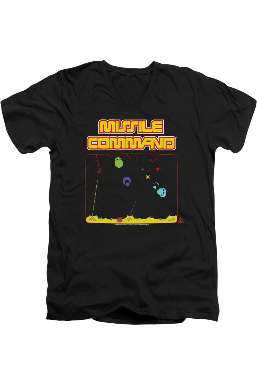 Футболка Atari Missle Screen с коротким рукавом и V-образным вырезом для взрослых из хлопка премиум-класса Gildan, черный
Футболка Atari Missle Screen с коротким рукавом и V-образным вырезом для взрослых из хлопка премиум-класса Gildan, черный