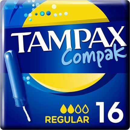 Тампоны Tampax Compak Regular с аппликатором, 16 шт.
Тампоны Tampax Compak Regular с аппликатором, 16 шт.