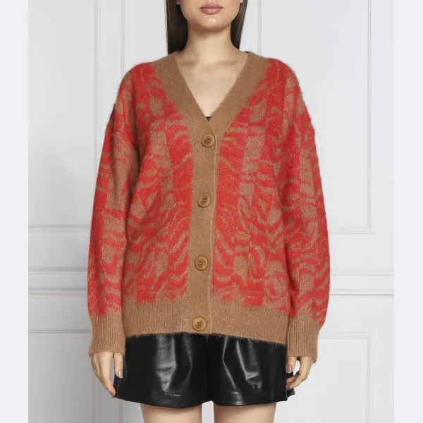 Кардиган свободного кроя Sammedia с добавлением шерсти Hugo, мультиколор 
Кардиган свободного кроя Sammedia с добавлением шерсти Hugo, мультиколор