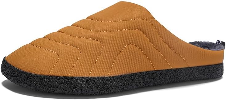 Мужские тапочки Asifn с противоскользящей подошвой для дома и улицы, удобные зимние домашние обувь с теплой плюшевой подкладкой и хлопковой подошвой, желтый
Мужские тапочки Asifn с противоскользящей подошвой для дома и улицы, удобные зимние домашние обувь с теплой плюшевой подкладкой и хлопковой подошвой, желтый