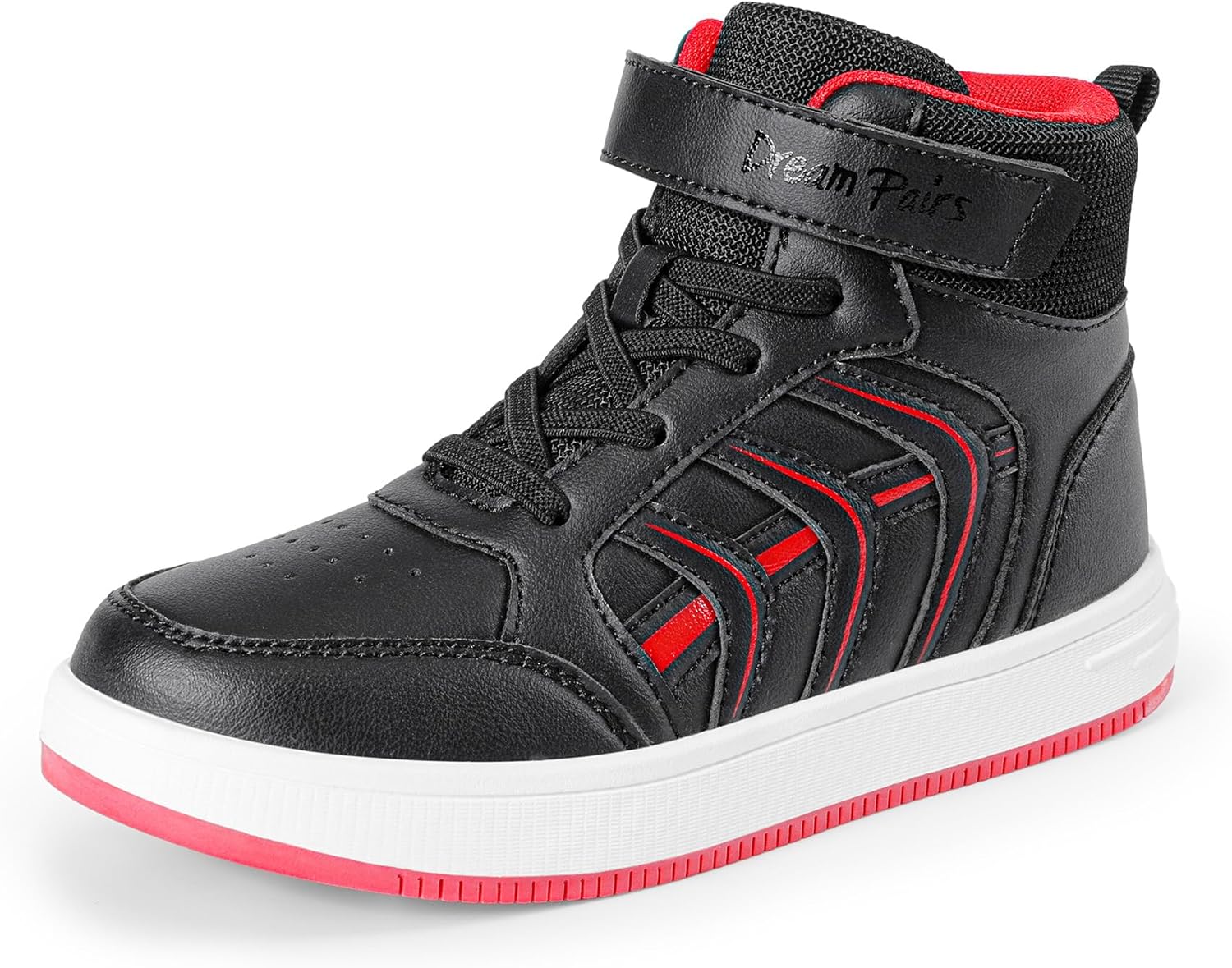 Кроссовки DREAM PAIRS для мальчиков и девочек, высокие баскетбольные кроссовки для детей, LilLegends JuniorFly Jumpers, спортивная обувь для школы и зала, черный/красный
Кроссовки DREAM PAIRS для мальчиков и девочек, высокие баскетбольные кроссовки для детей, LilLegends JuniorFly Jumpers, спортивная обувь для школы и зала, черный/красный