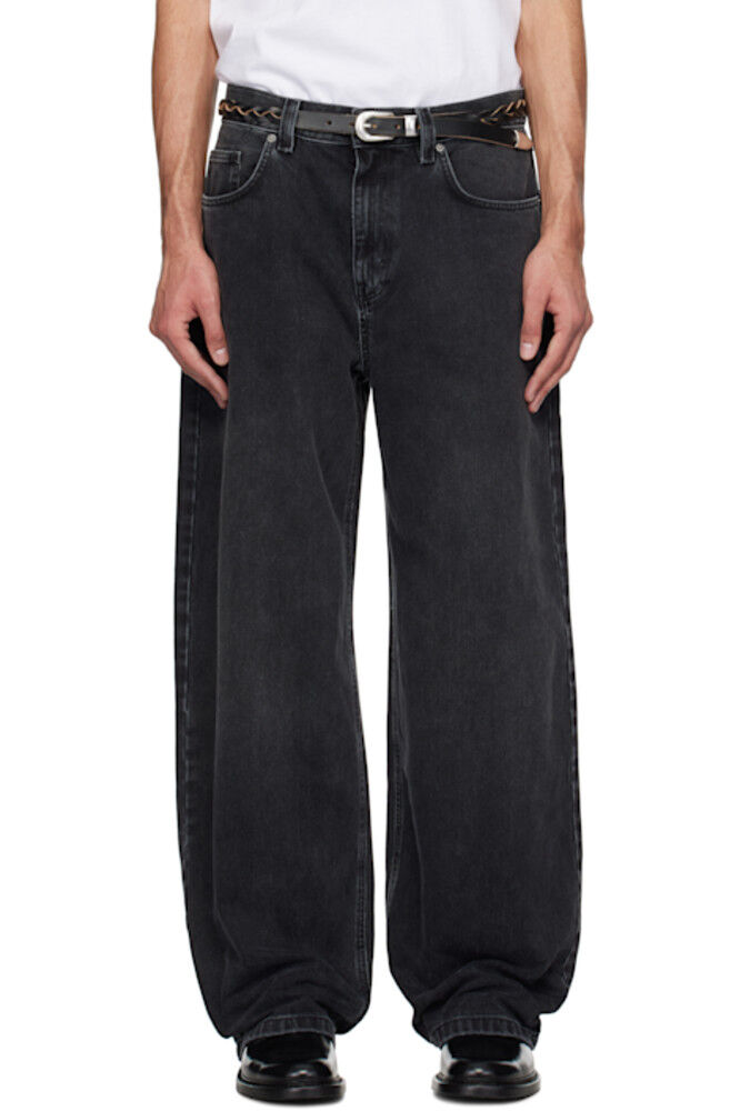 Черные вышитые свободные джинсы Axel Arigato
Черные вышитые свободные джинсы Axel Arigato