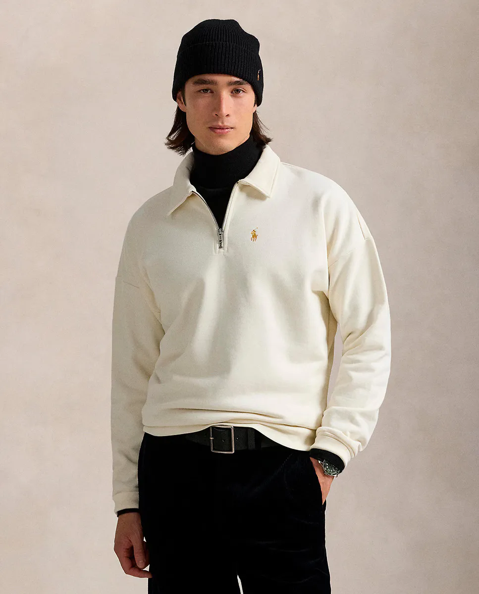 Мужской хлопковый свитшот с воротником-поло Polo Ralph Lauren, цвет Crudo
Мужской хлопковый свитшот с воротником-поло Polo Ralph Lauren, цвет Crudo