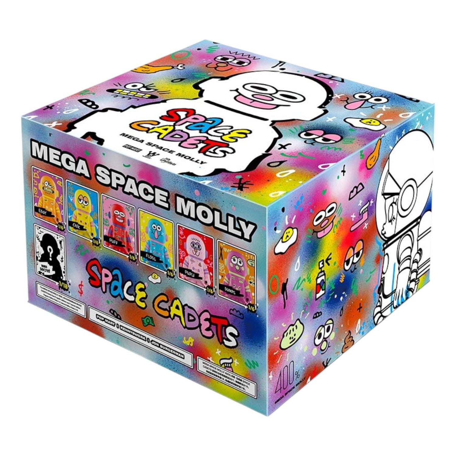 Pop Mart Mega Space Molly 400% Jon Burgerman Space Cadets Sealed Cases (6 Blind Boxes)
Pop Mart Mega Space Molly 400% Jon Burgerman Space Cadets Sealed Cases (6 Blind Boxes)