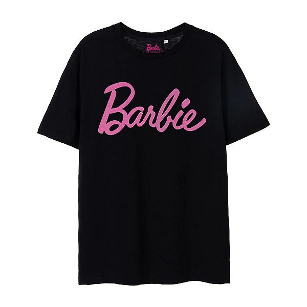 Женская футболка с коротким рукавом и классическим логотипом Barbie
Женская футболка с коротким рукавом и классическим логотипом Barbie