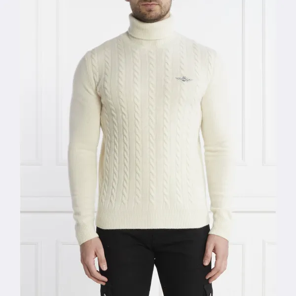 Шерстяная водолазка стандартного кроя Aeronautica Militare, экрю
Шерстяная водолазка стандартного кроя Aeronautica Militare, экрю