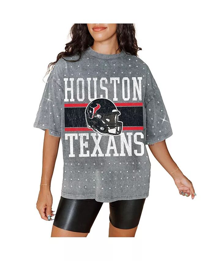Женская серая футболка Houston Texans большого размера со стразами в классическом стиле Gameday Couture
Женская серая футболка Houston Texans большого размера со стразами в классическом стиле Gameday Couture