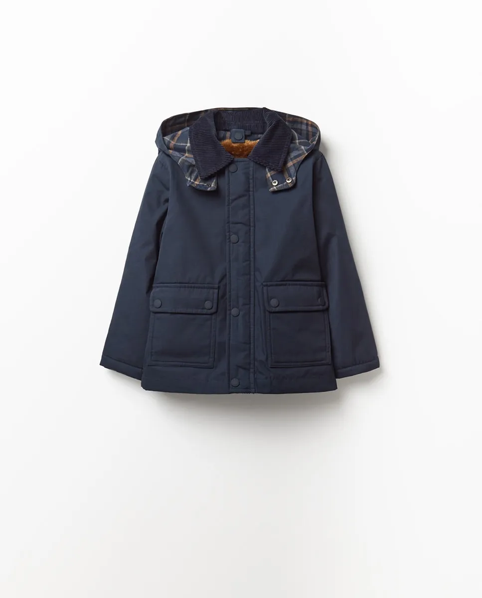 Парка водонепроницаемая с капюшоном Sfera, темно-синий
Парка водонепроницаемая с капюшоном Sfera, темно-синий