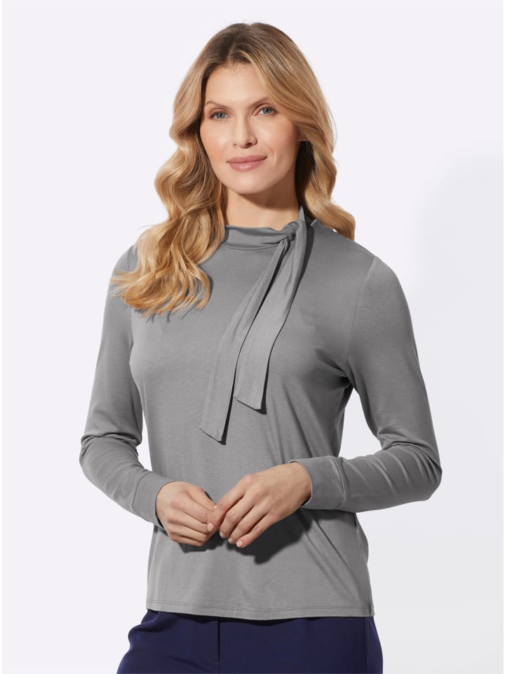 Рубашка с воротником-стойкой серого цвета Sieh an!
Рубашка с воротником-стойкой серого цвета Sieh an!