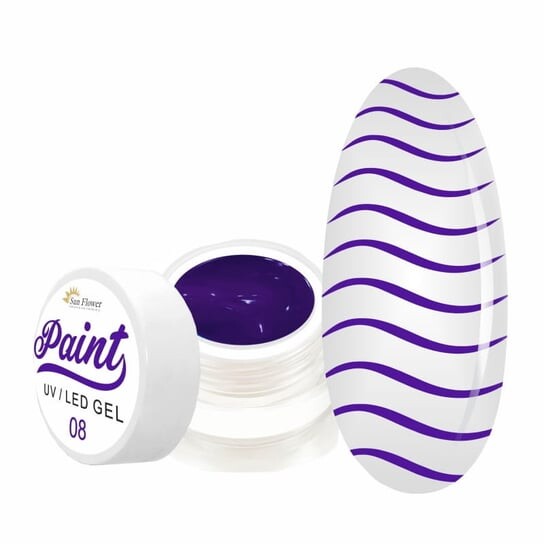 Цвет геля краски - Фиолетовый 08, SUNFLOWER
Цвет геля краски - Фиолетовый 08, SUNFLOWER