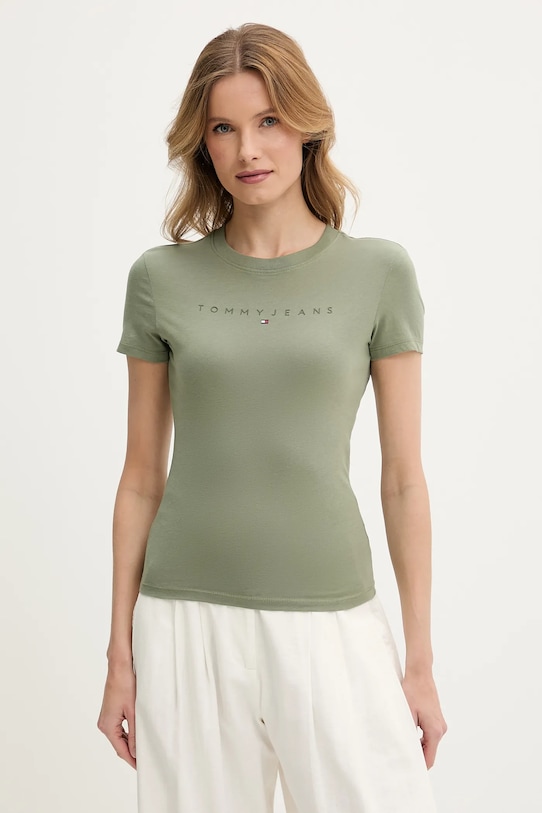 Хлопковая футболка Tommy Jeans, зеленый
Хлопковая футболка Tommy Jeans, зеленый