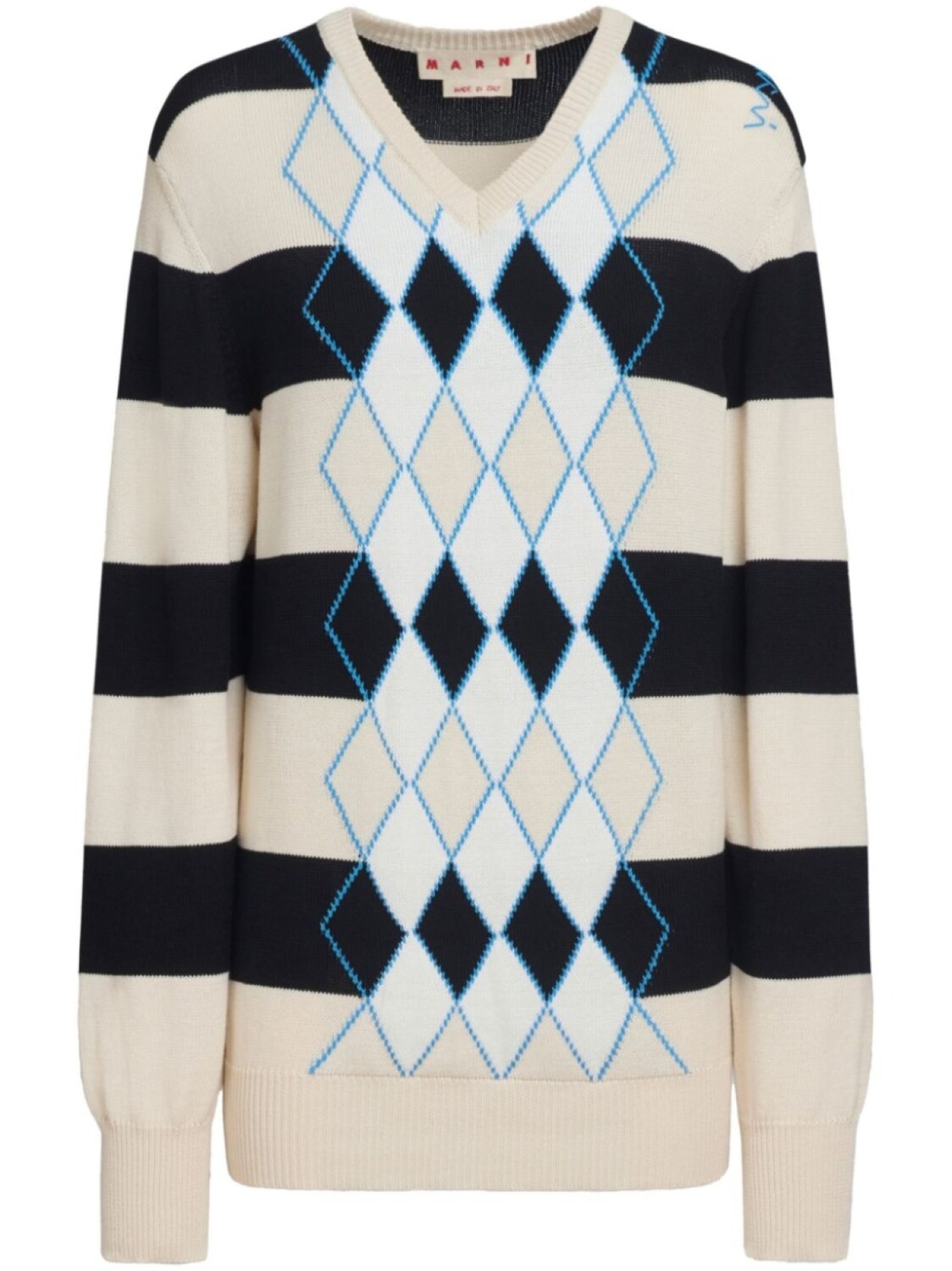 Свитер в полоску Marni, черный
Свитер в полоску Marni, черный