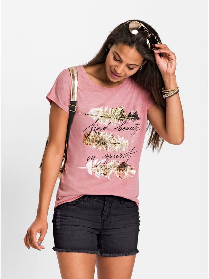 Рубашка с короткими рукавами из розового кварца с черным принтом WITT WEIDEN
Рубашка с короткими рукавами из розового кварца с черным принтом WITT WEIDEN