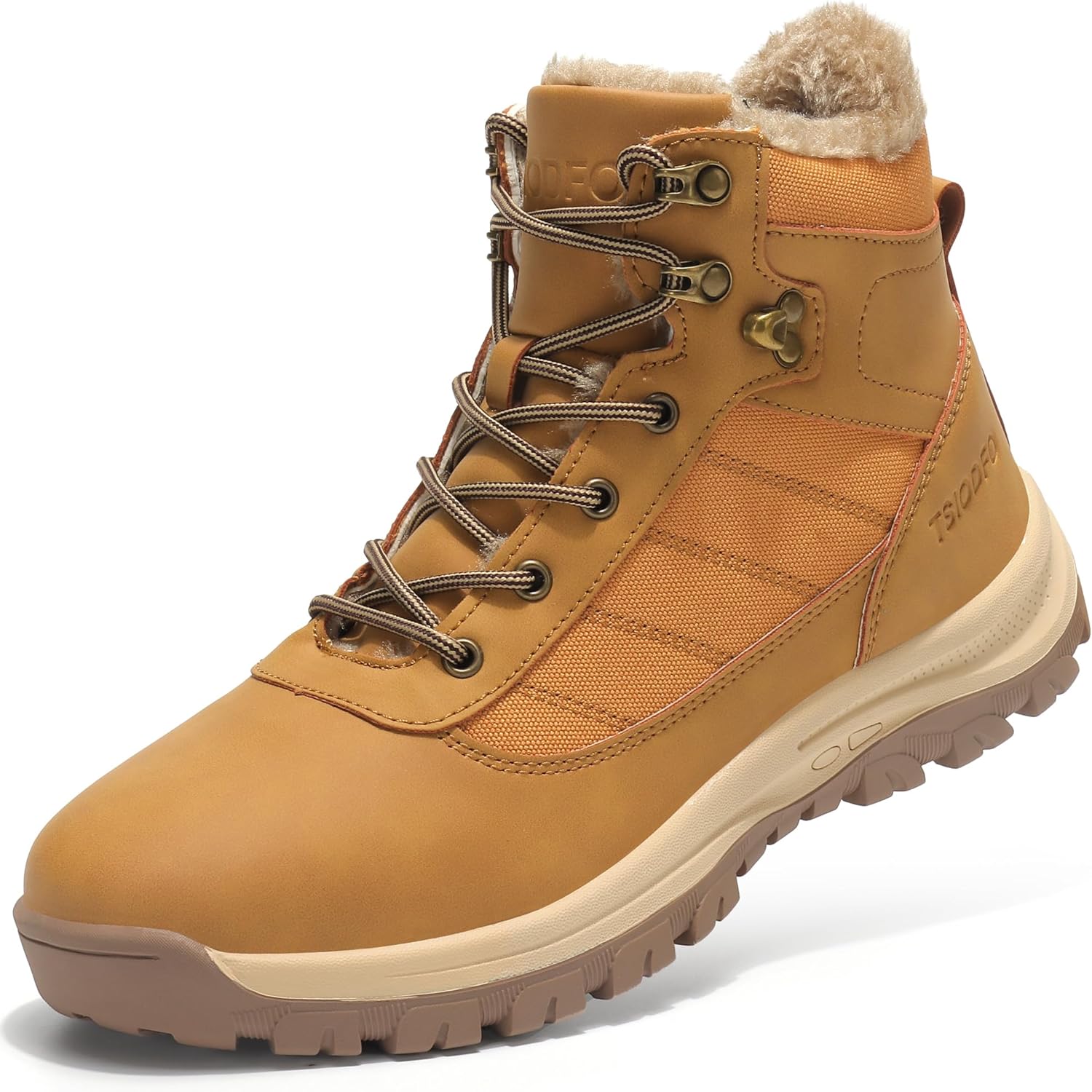 Мужские зимние ботинки TSIODFO для улицы, водонепроницаемые с меховой подкладкой, для холодной погоды, светло-коричневый
Мужские зимние ботинки TSIODFO для улицы, водонепроницаемые с меховой подкладкой, для холодной погоды, светло-коричневый