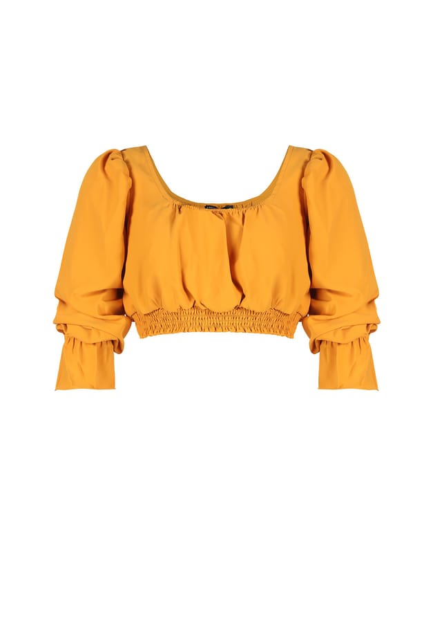 Блузка с длинными рукавами и коротким покроем Freshlions, желтый
Блузка с длинными рукавами и коротким покроем Freshlions, желтый