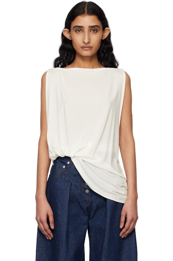 Белый топ La Croisière 'The Peplo' JACQUEMUS
Белый топ La Croisière 'The Peplo' JACQUEMUS