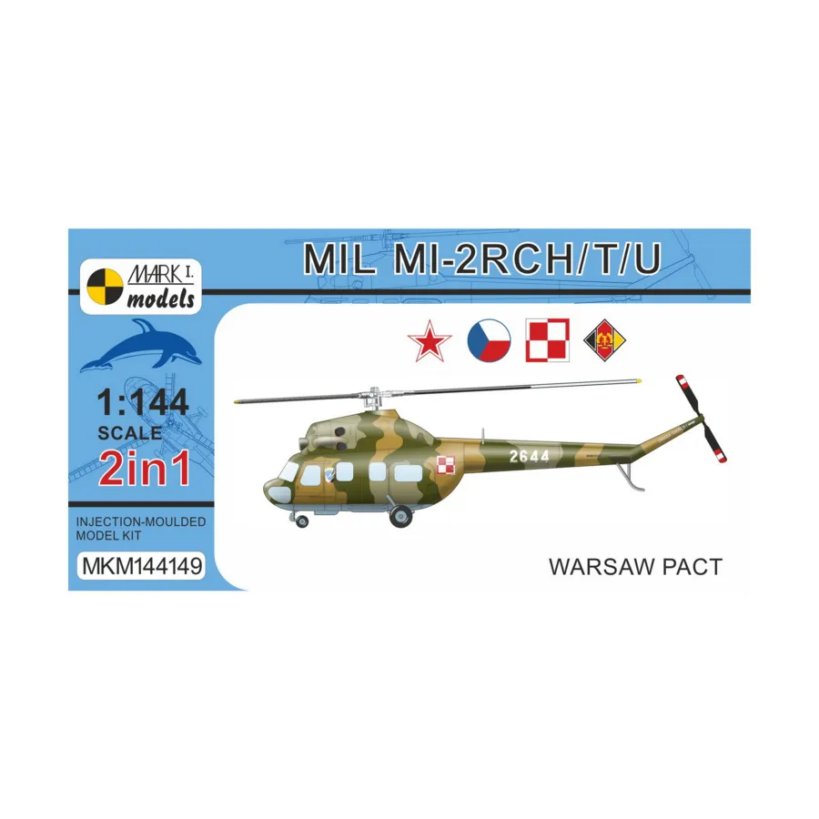 Ми-2 Гоплит (2-в-1), Aircraft Models (1:144) (Mark I Models)
Ми-2 Гоплит (2-в-1), Aircraft Models (1:144) (Mark I Models)