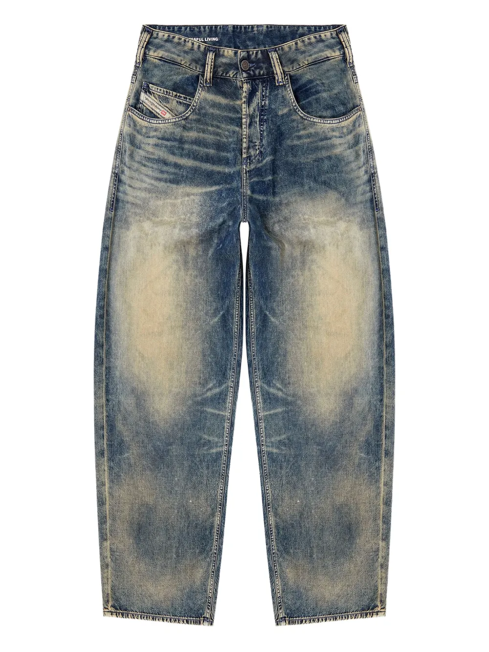 Выбеленные джинсы D-Enim 1997 года DIESEL, синий
Выбеленные джинсы D-Enim 1997 года DIESEL, синий