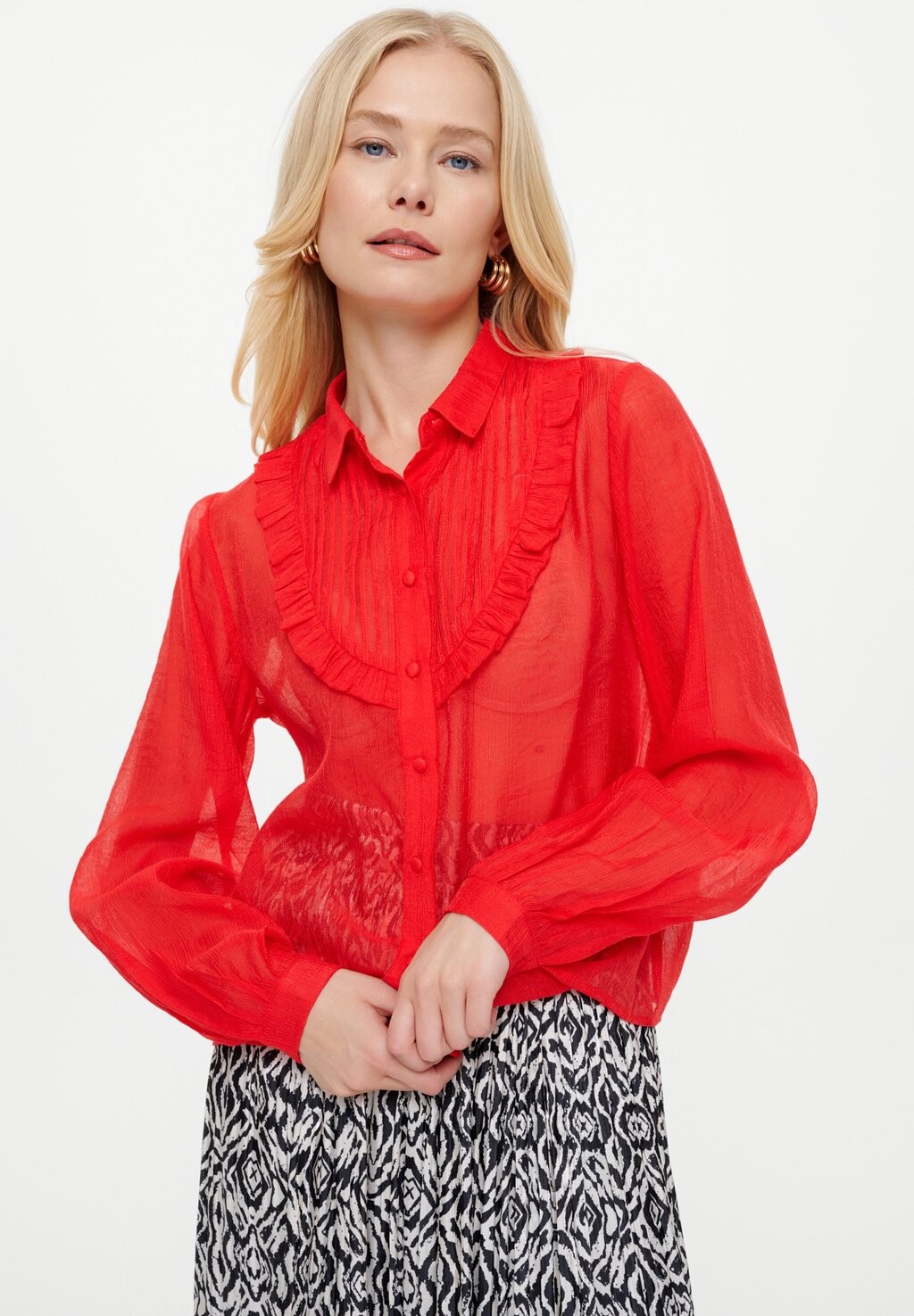 Блузка на пуговицах Greenpoint, красный
Блузка на пуговицах Greenpoint, красный