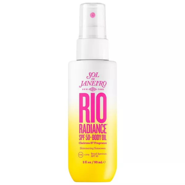Rio radiance spf 50 мерцающее масло для тела солнцезащитный крем Sol De Janeiro
Rio radiance spf 50 мерцающее масло для тела солнцезащитный крем Sol De Janeiro