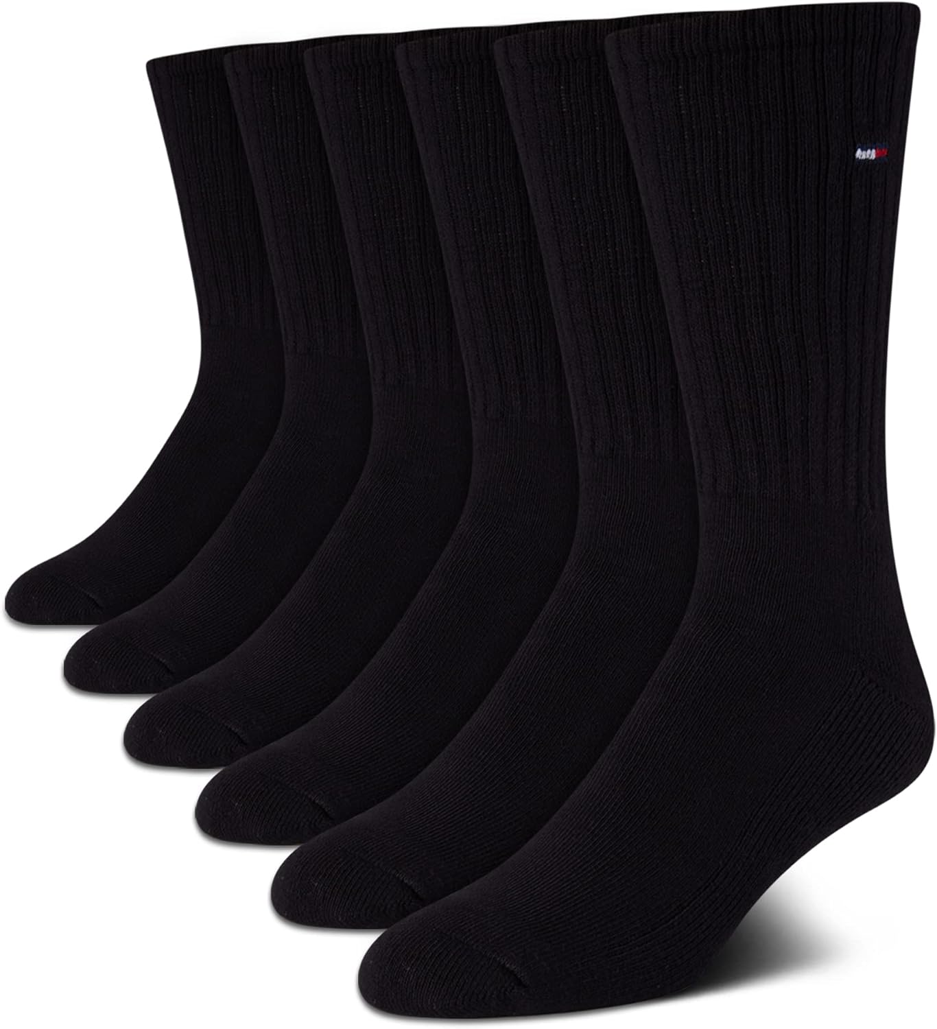 Мужские носки Tommy Hilfiger Crew Socks - 6 пар, хлопковая смесь, эластичные, мягкие, дышащие, спортивные носки для мужчин, Black
Мужские носки Tommy Hilfiger Crew Socks - 6 пар, хлопковая смесь, эластичные, мягкие, дышащие, спортивные носки для мужчин, Black