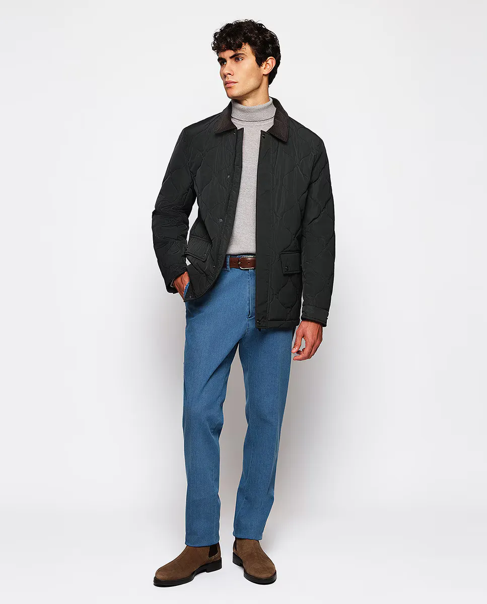 Мужские обычные брюки чинос из темного денима Mirto, синий индиго
Мужские обычные брюки чинос из темного денима Mirto, синий индиго