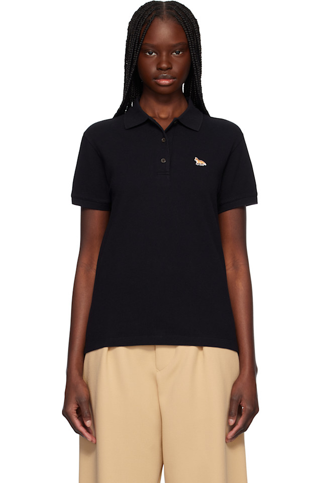 Поло с вышивкой лисёнка Regular Maison Kitsuné, черный
Поло с вышивкой лисёнка Regular Maison Kitsuné, черный