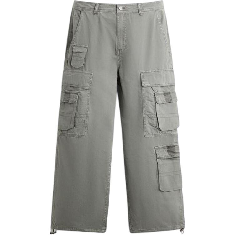 Брюки-карго мужские жемчужно-серые Zara, серый 
Брюки-карго мужские жемчужно-серые Zara, серый